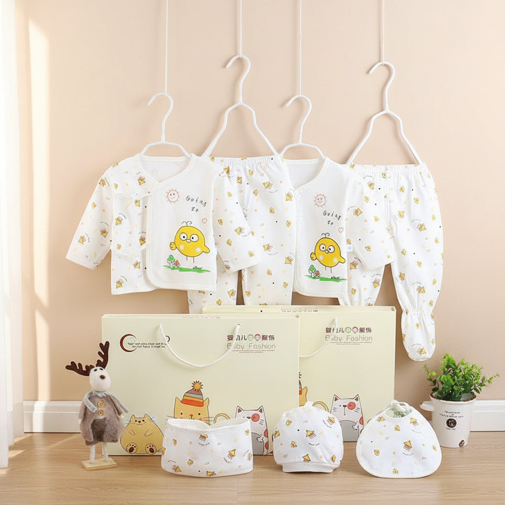 🍼 Bambinino™ Neugeborenen Baumwoll-Set – Sanft zur Haut, perfekt für die ersten Wochen