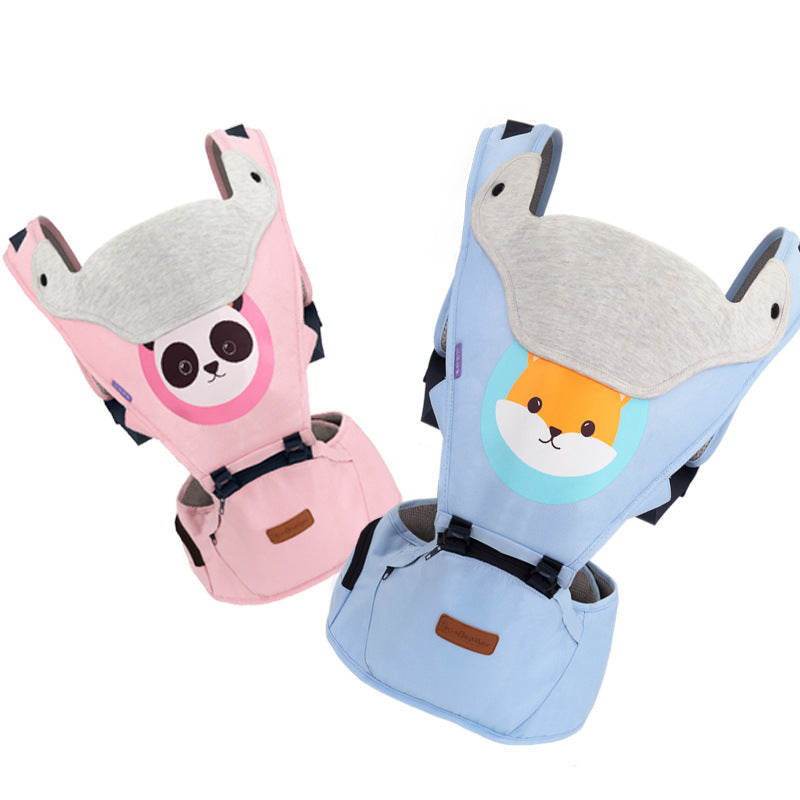 Bambinino™ 2-in-1 Babytrage mit Hüftsitz – Ergonomischer Tragriemen & Taille-Hocker für Neugeborene & Kleinkinder