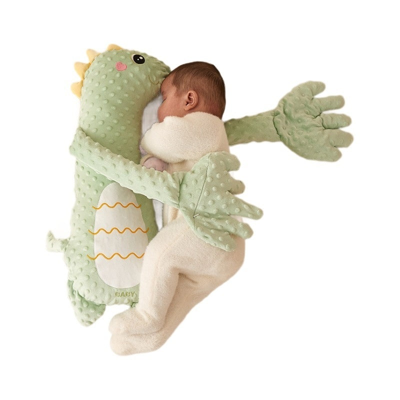 Bambinino™ Schlaf-Kuschelkissen – Beruhigendes Einschlafhilfe-Spielzeug für Babys (Dino, Reh, Hase & Gans)